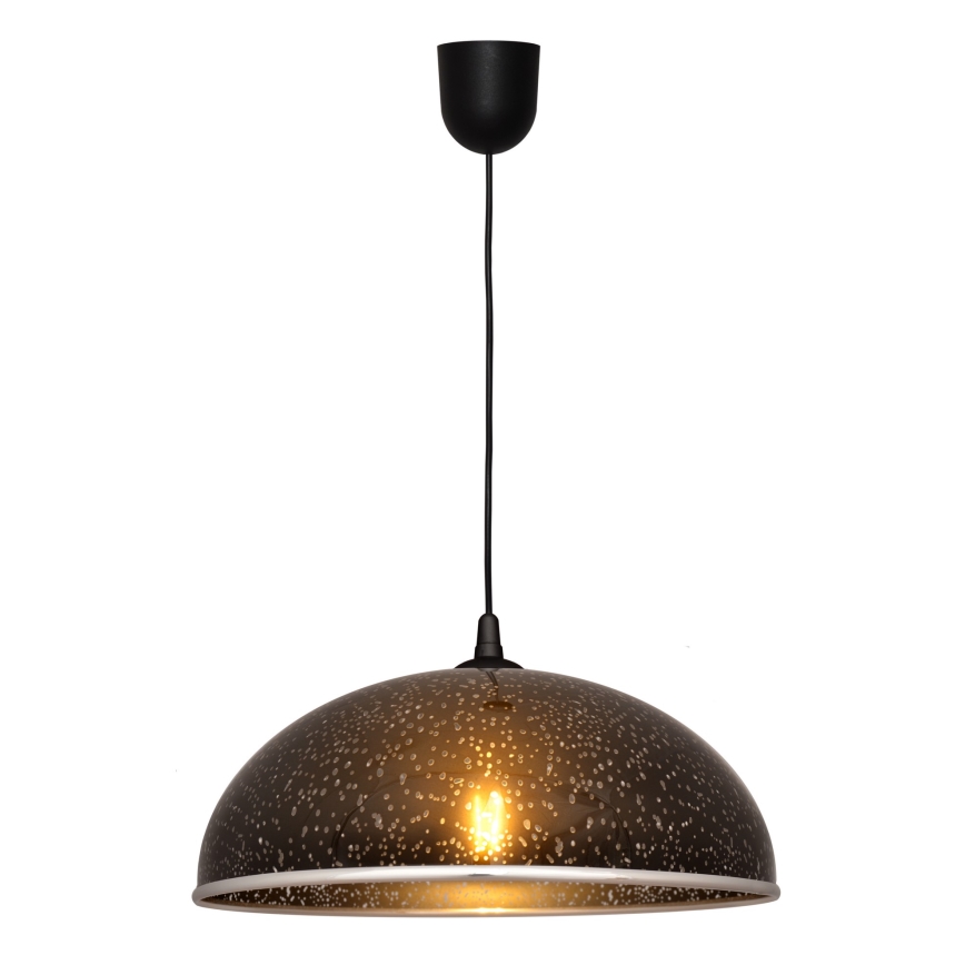 Lampadario su filo CIRCLE 1xE27/15W/230V nero
