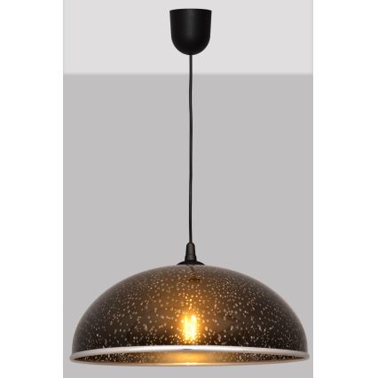 Lampadario su filo CIRCLE 1xE27/15W/230V nero