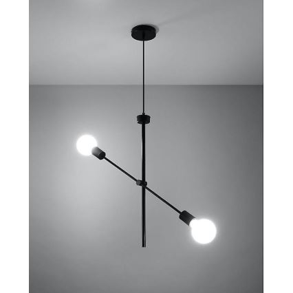 Lampadario su filo CONCEPT 2xE27/60W/230V