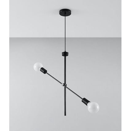 Lampadario su filo CONCEPT 2xE27/60W/230V