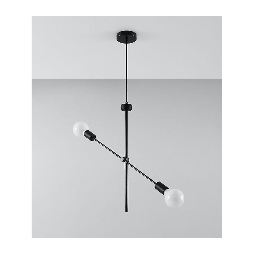 Lampadario su filo CONCEPT 2xE27/60W/230V