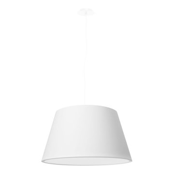 Lampadario su filo CONO 3xE27/60W/230V d. 45 cm bianco