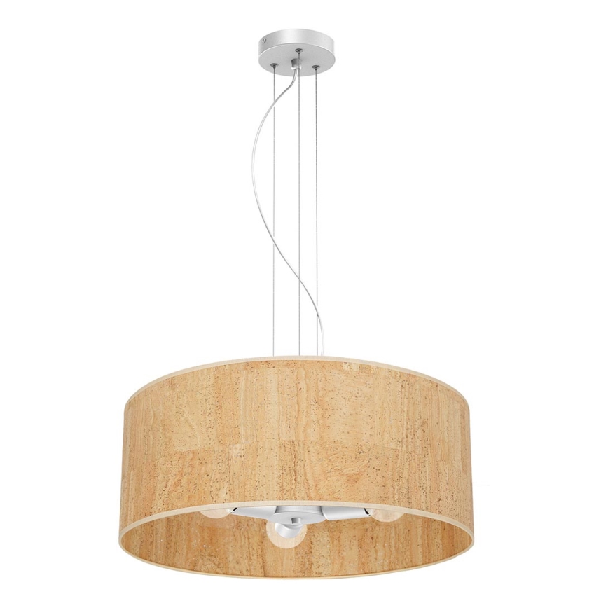 Lampadario su filo CORK 3xE27/60W/230V