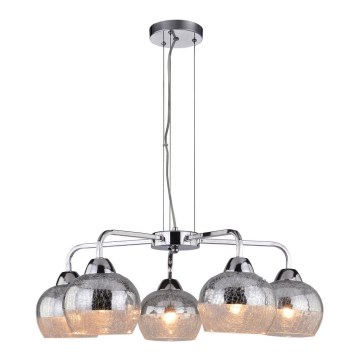 Lampadario su filo CROMINA 5xE27/60W/230V