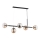 Lampadario su filo DANSA 5xE14/10W/230V ottone/nero