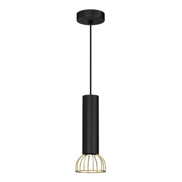 Lampadario su filo  DANTE 1xGU10/25W/230V nero/oro