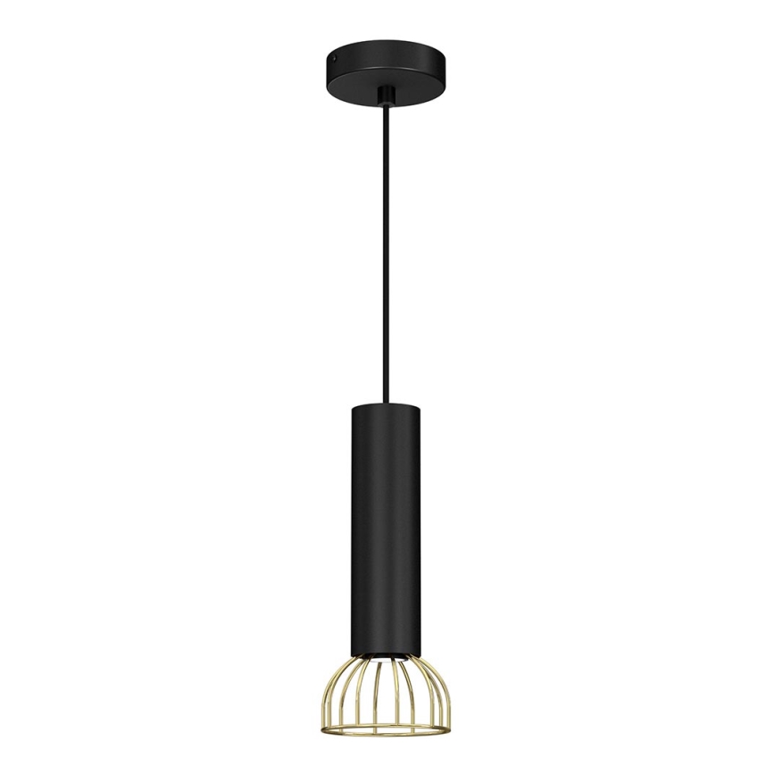 Lampadario su filo  DANTE 1xGU10/25W/230V nero/oro