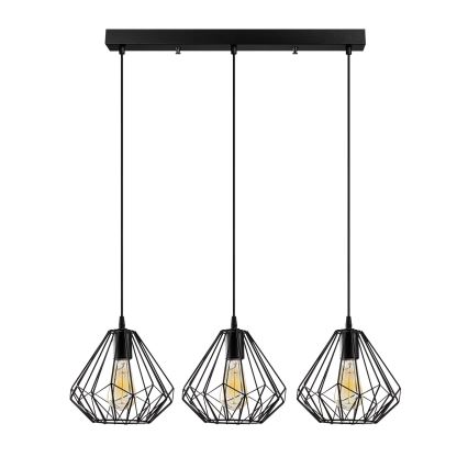 Lampadario su filo DIAMOND 3xE27/100W/230V