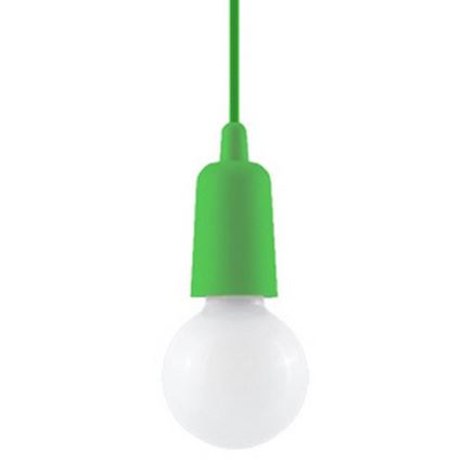 Lampadario su filo DIEGO 1xE27/60W/230V verde