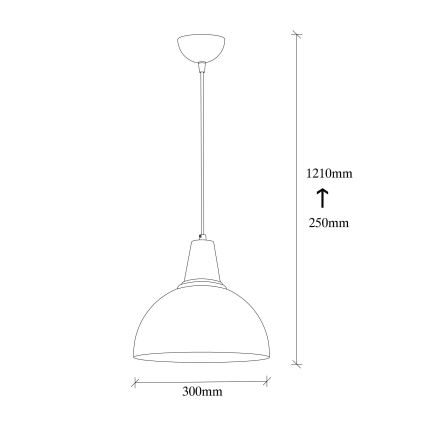 Lampadario su filo DODO 1xE27/40W/230V