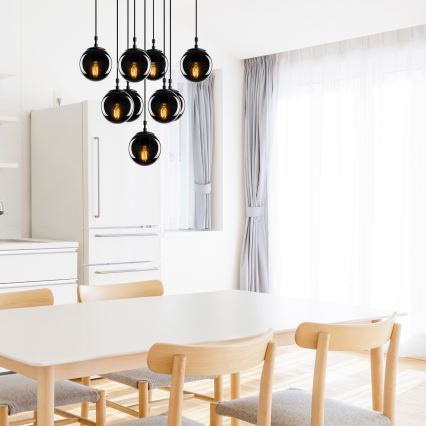 Lampadario su filo EFE 9xE27/40W/230V