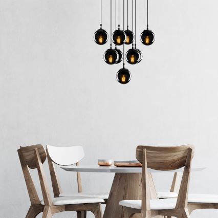 Lampadario su filo EFE 9xE27/40W/230V