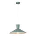 Lampadario su filo ELISTA 1xE27/60W/230V turchese