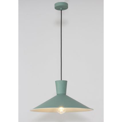 Lampadario su filo ELISTA 1xE27/60W/230V turchese