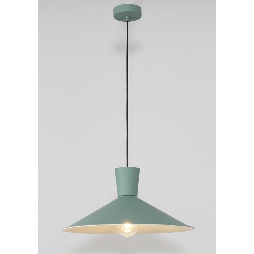 Lampadario su filo ELISTA 1xE27/60W/230V turchese