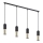 Lampadario su filo  ELIT 4xGU10/10W/230V nero