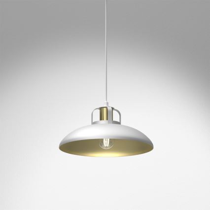 Lampadario su filo  FELIX 1xE27/60W/230V bianco