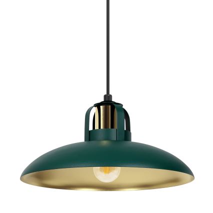 Lampadario su filo FELIX 1xE27/60W/230V verde