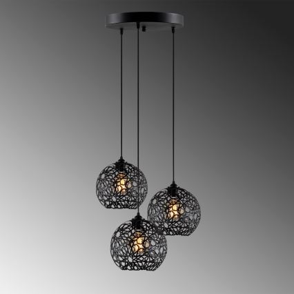 Lampadario su filo FELLINI 3xE27/100W/230V