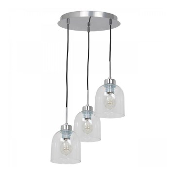 Lampadario su filo FILL 3xE27/60W/230V tondo