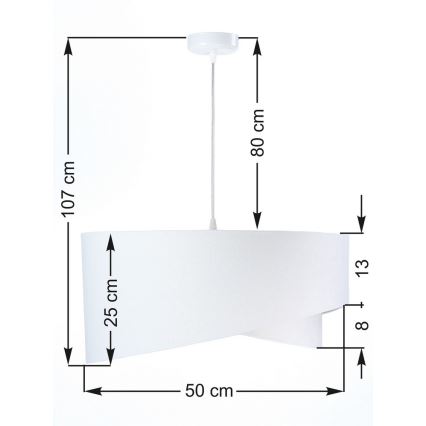 Lampadario su filo GALAXY 1xE27/60W/230V