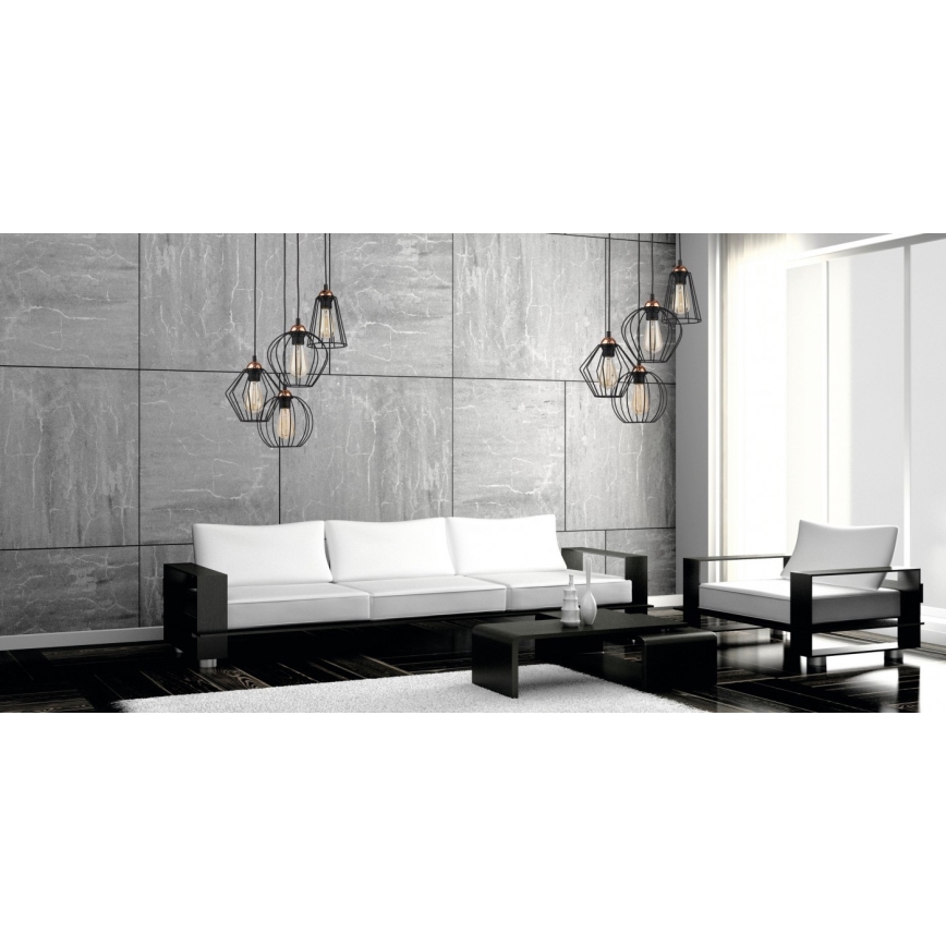 Lampadario su filo GALAXY 4xE27/60W/230V
