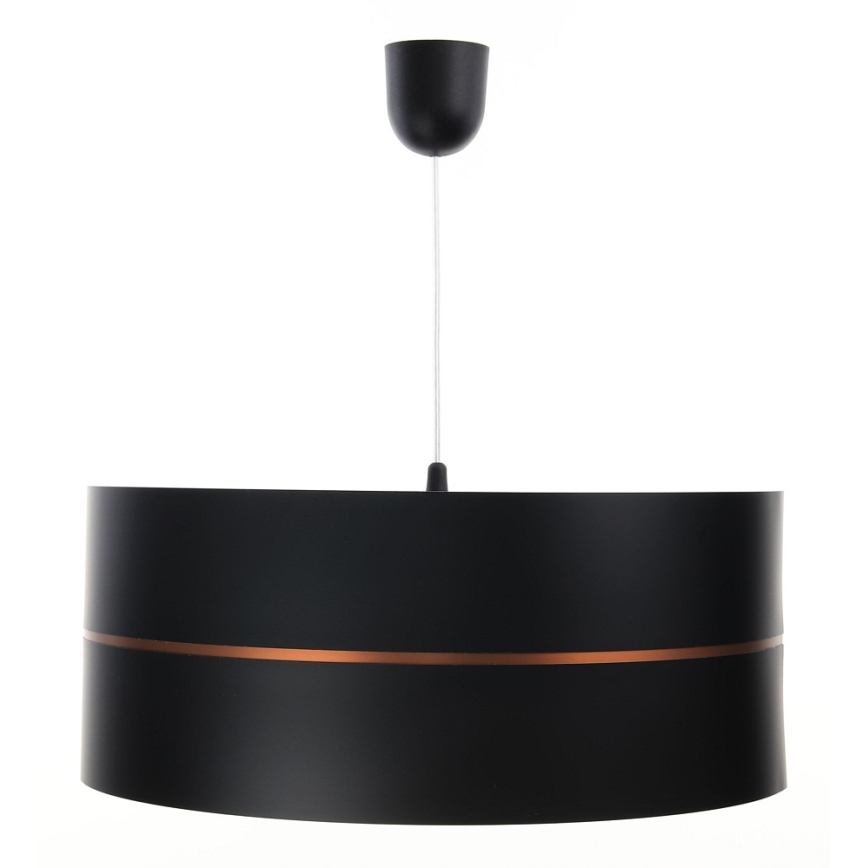 Lampadario su filo GLAM HOME 1xE27/60W/230V d. 40 cm nero
