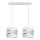 Lampadario su filo HELEN 2xE27/15W/230V bianco
