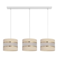 Lampadario su filo HELEN 3xE27/15W/230V crema