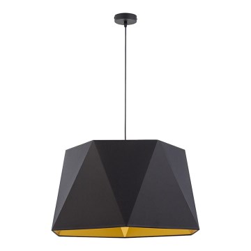 Lampadario su filo  IVO 1xE27/25W/230V nero/oro