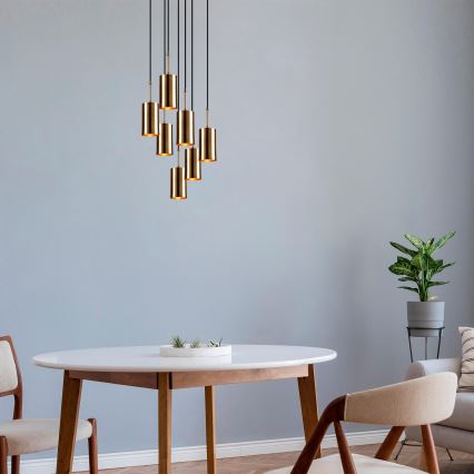 Lampadario su filo KEM 7xE27/40W/230V