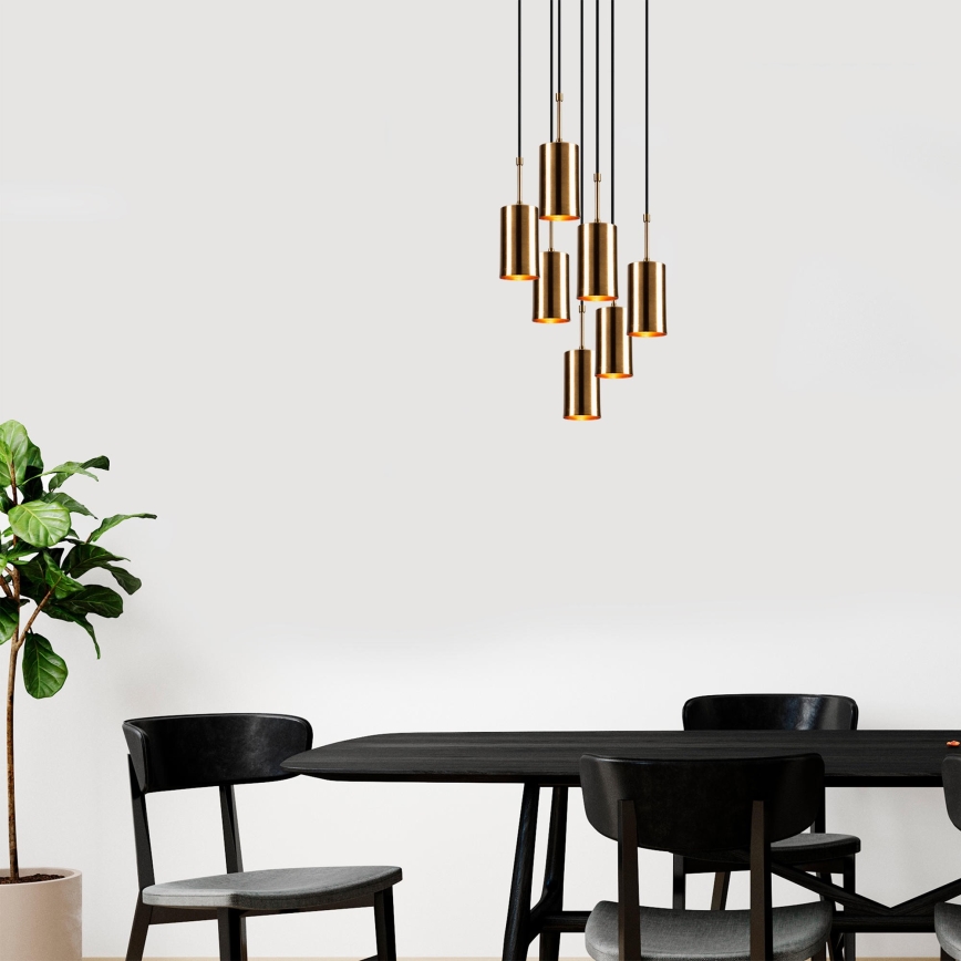 Lampadario su filo KEM 7xE27/40W/230V