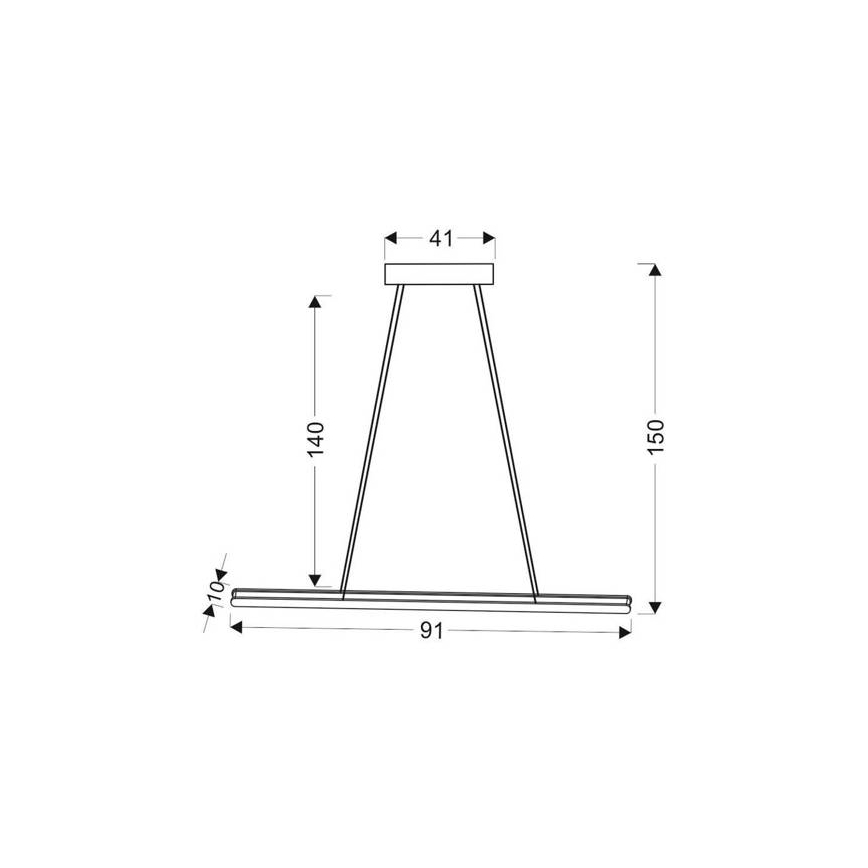 Lampadario su filo LED COCONUT LED/28W/230V