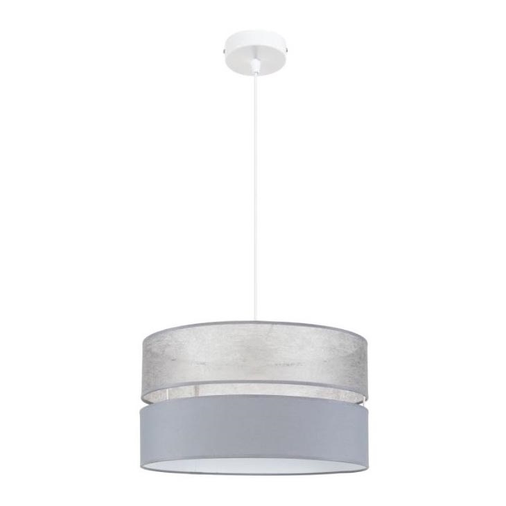 Lampadario su filo  LIMA 1xE27/60W/230V grigio