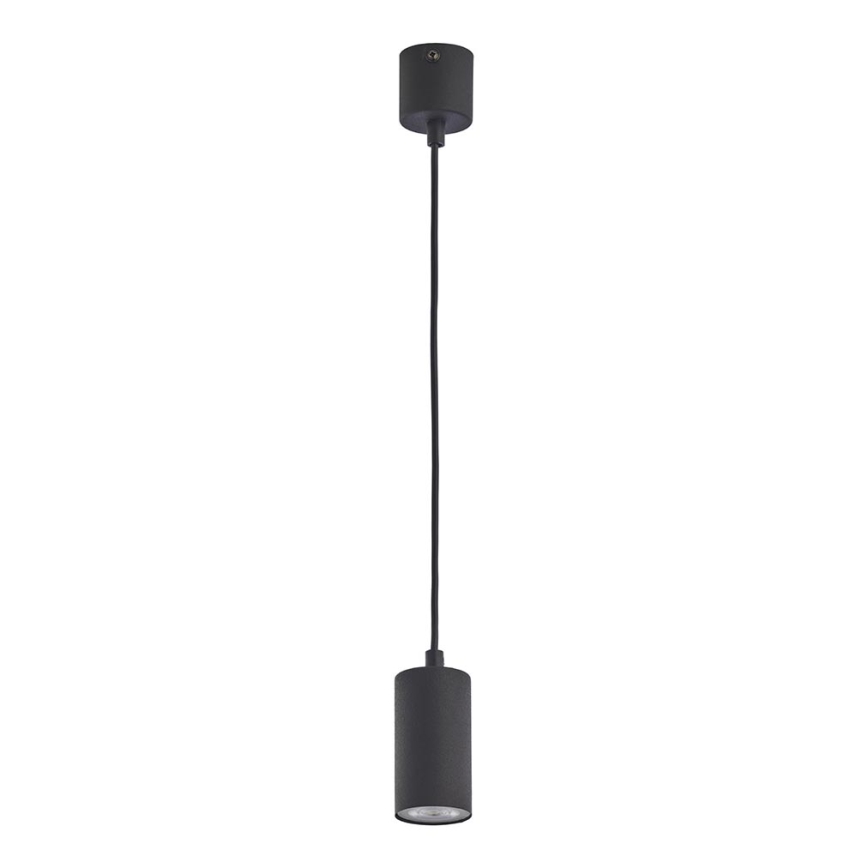 Lampadario su filo LOGAN BLACK 1xGU10/10W/230V