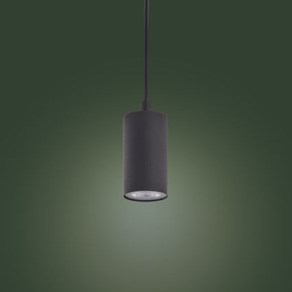 Lampadario su filo LOGAN BLACK 1xGU10/10W/230V