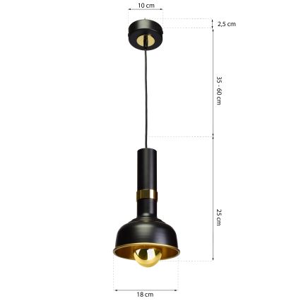 Lampadario su filo MARGO 1xE27/5,5W/230V