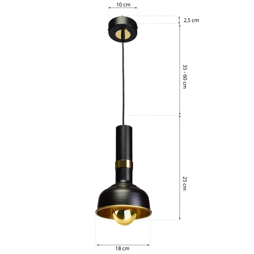 Lampadario su filo MARGO 1xE27/5,5W/230V