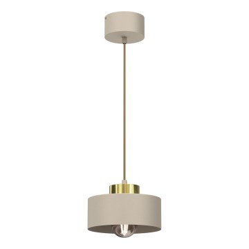Lampadario su filo MARTI 1xE27/15W/230V beige/oro