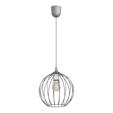 Lampadario su filo MERCURE 1xE27/15W/230V grigio