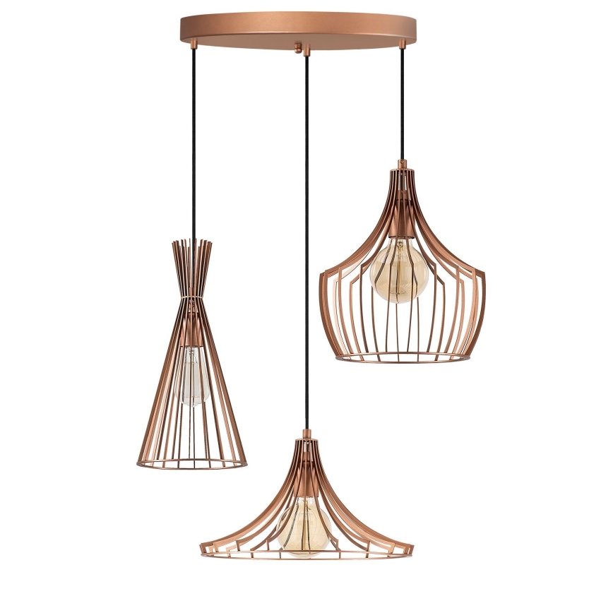 Lampadario su filo  MEZOPOTAMYA 3xE27/40W/230V