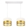 Lampadario su filo MILO 2xE27/60W/230V dorato