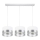 Lampadario su filo MILO 3xE27/60W/230V argento