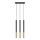 Lampadario su filo MOSAIC 3xG9/12W/230V nero/rame