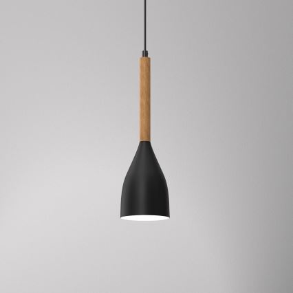 Lampadario su filo MUZA NEW 1xE27/60W/230V nero
