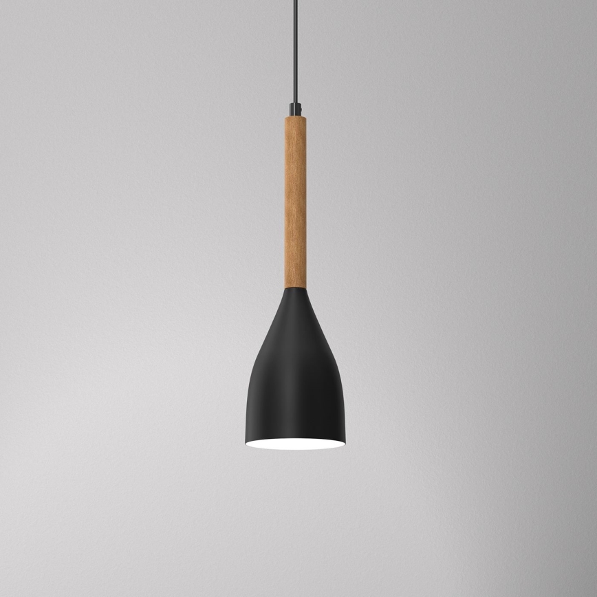 Lampadario su filo MUZA NEW 1xE27/60W/230V nero