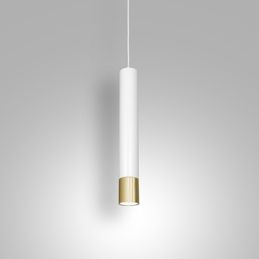Lampadario su filo NEST 1xGU10/8W/230V bianco/dorato