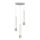 Lampadario su filo NEST 3xGU10/8W/230V bianco/dorato tondo