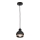 Lampadario su filo OVAL 1xE27/60W/230V nero
