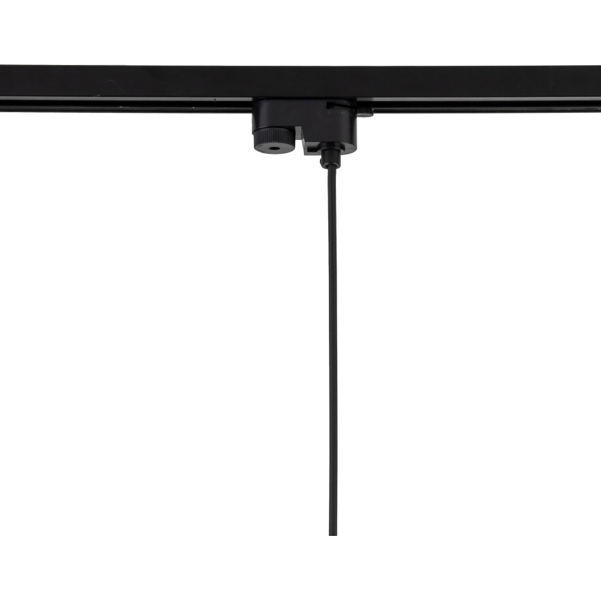 Lampadario a sospensione con filo per sistema ferroviario monofase TRACER 1xE27/15W/230V diametro 38 cm nero/bianco